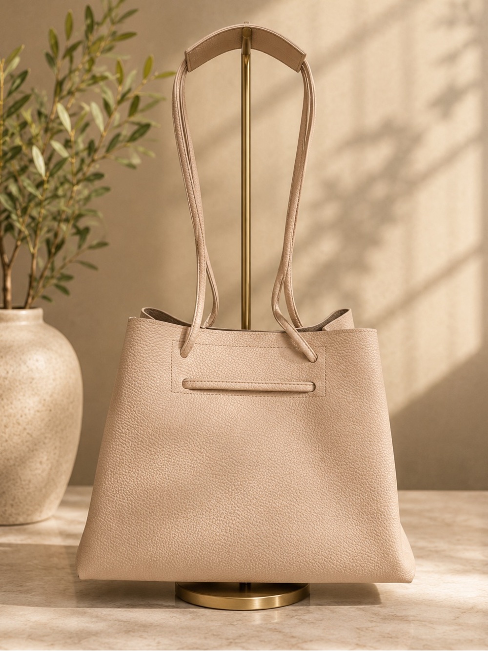 8 Other Reasons Women's Neutral Beige Shoulder Bag - Picture 1 of 6